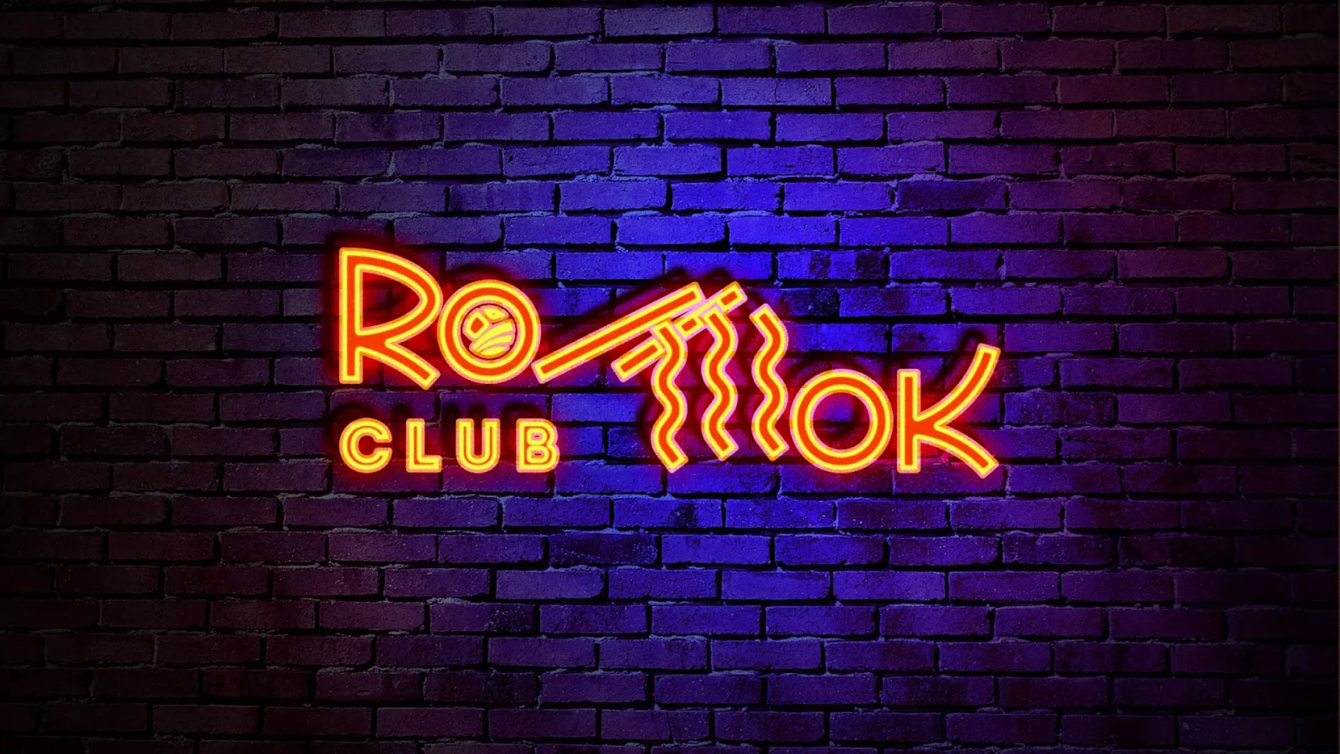 Разработка интерьерной вывески суши-бара «Roll Wok Club» в Ленинске-Кузнецком